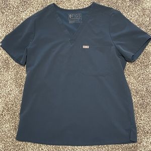 Women’s Figs Catarina Large one-pocket scrub top Limited edition Dark Harbor